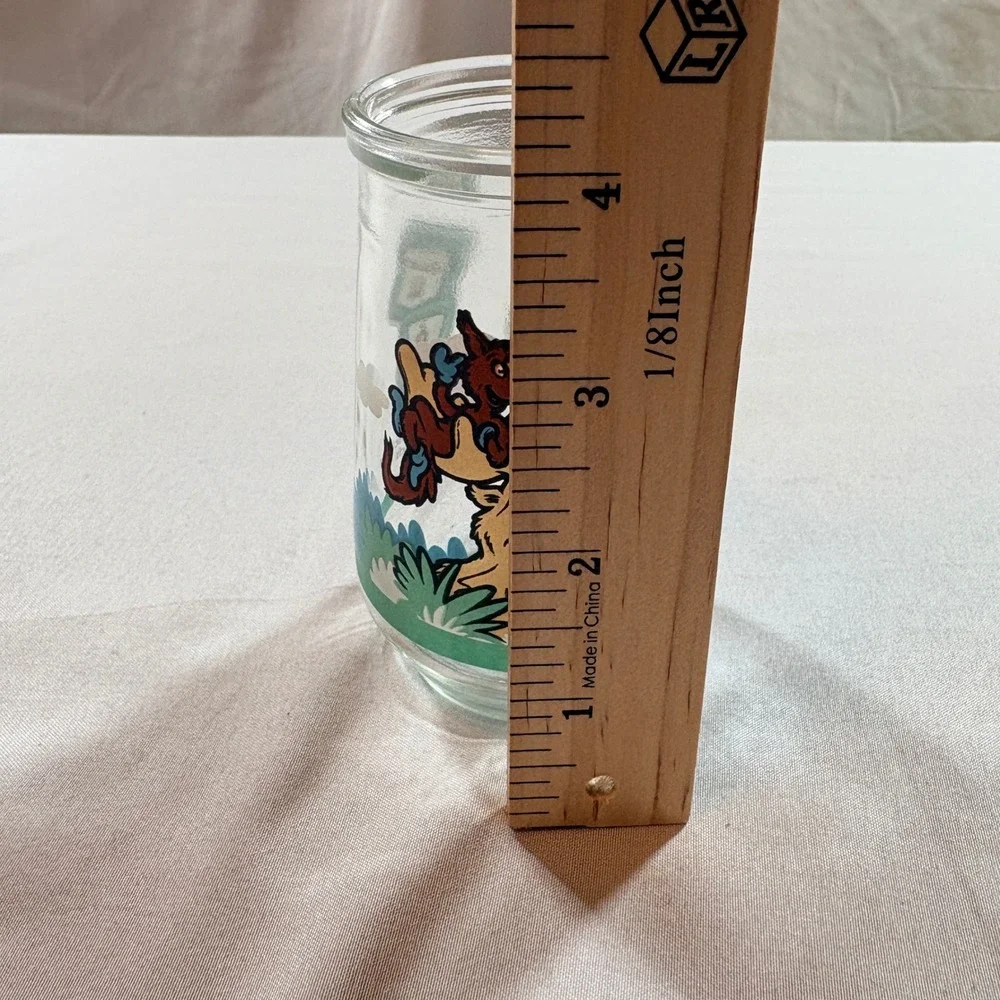 Welch's Dr Seuss Jelly Jar Glass 1996 Thidwick and Friends Vintage 4oz Tumbler